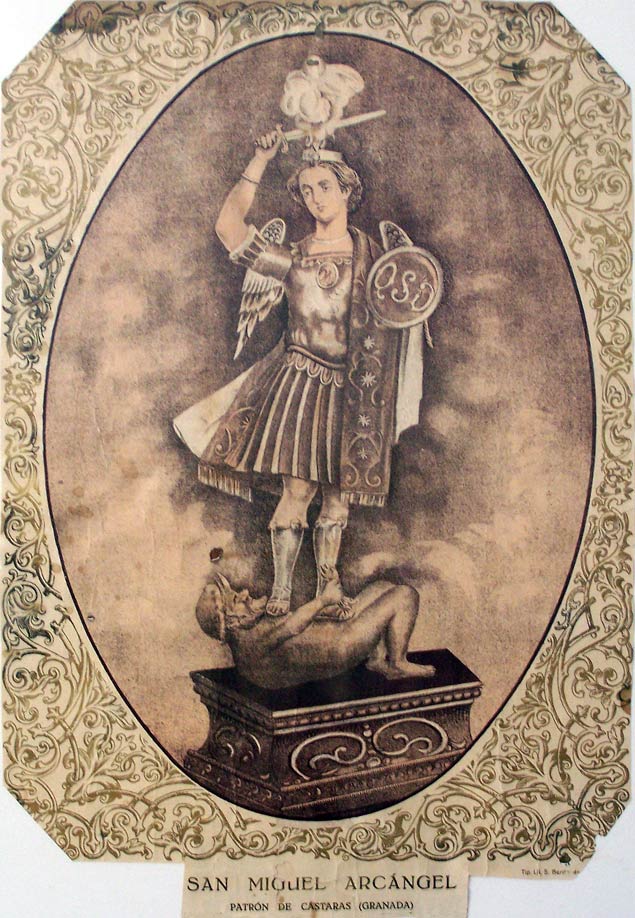 Litografía de la imagen antigua de San Miguel